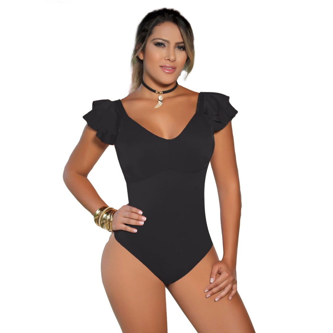 Body con faja interna en Powernet y escote en espalda 7259-R3
