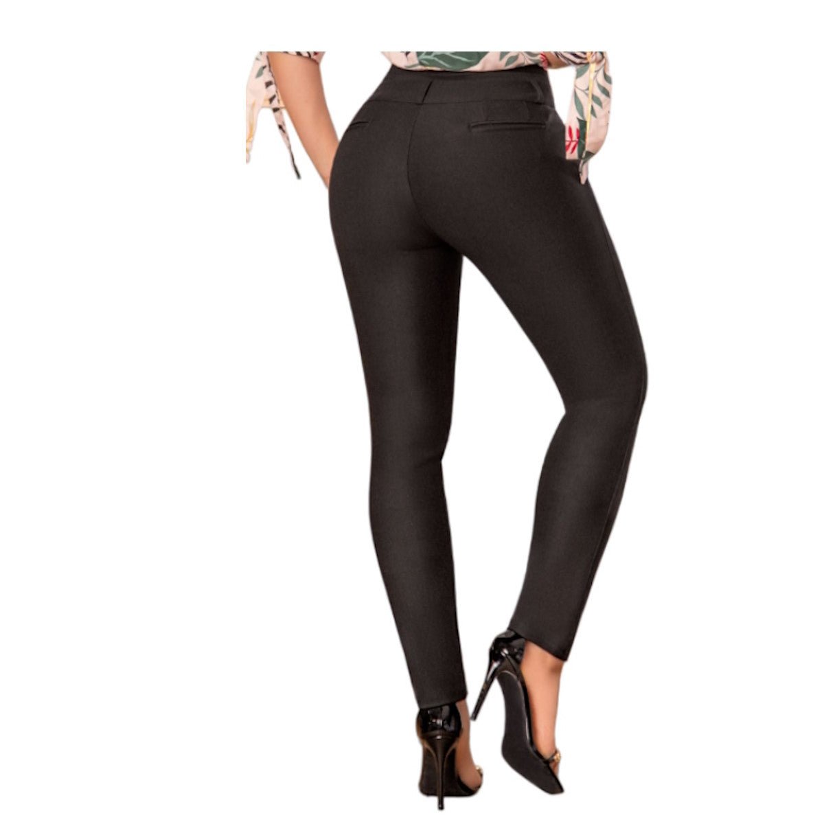 Pantalón PushUp Punto Roma. Bota Recta 8002 - bellezaexpresslatina