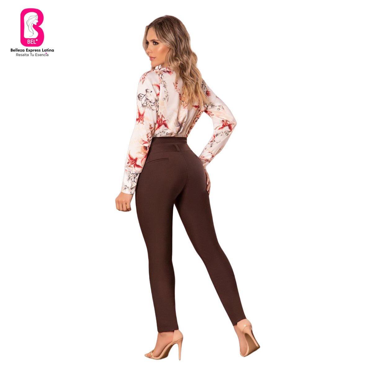 Pantalón PushUp Punto Roma. Bota Recta 8002 - bellezaexpresslatina