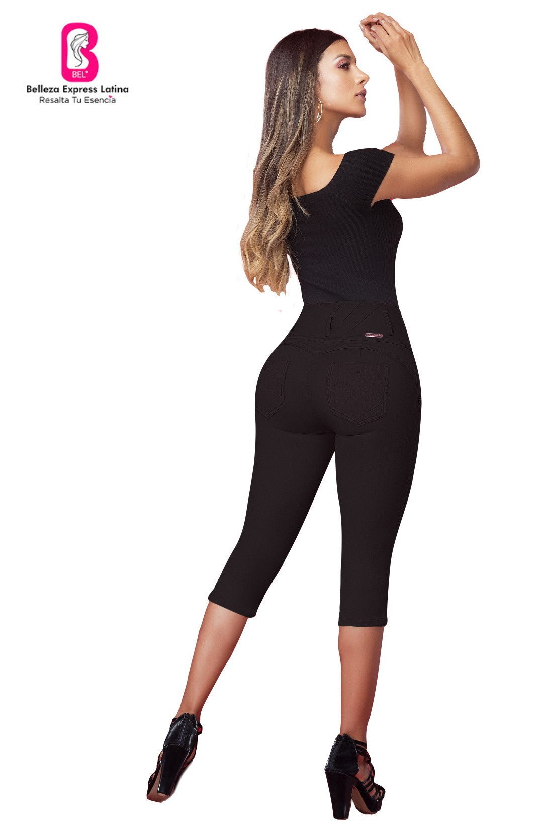 Capri Colombiano Pushup Tiro Alto - bellezaexpresslatina