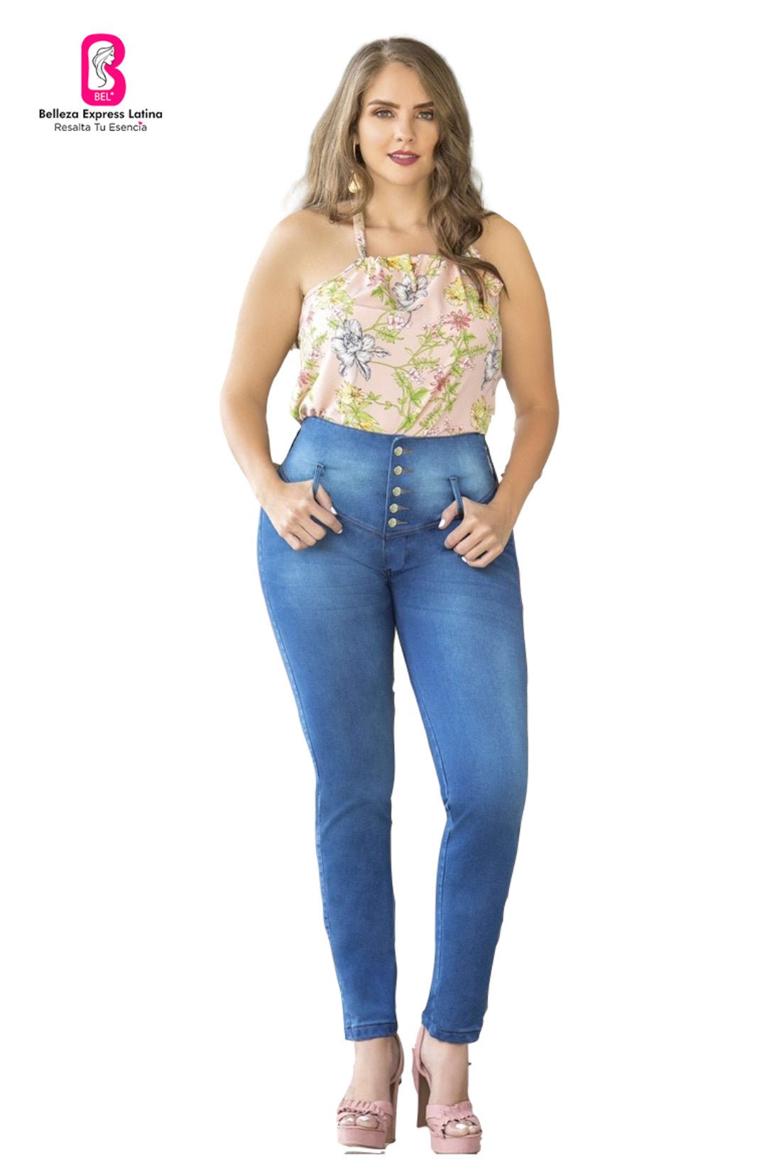 Jean Colombiano Azul Claro Bota Recta J2_8300 - bellezaexpresslatina