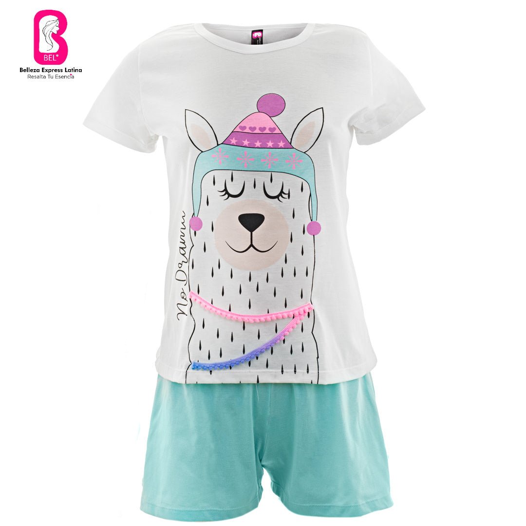 Pijama en Polialgodón con diseño Llama 884-R4 - bellezaexpresslatina