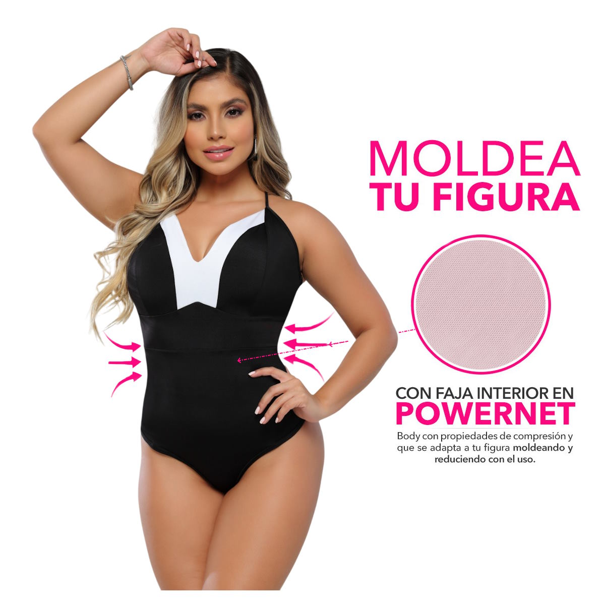 Body colombiano con faja abdominal interna 9158-r3