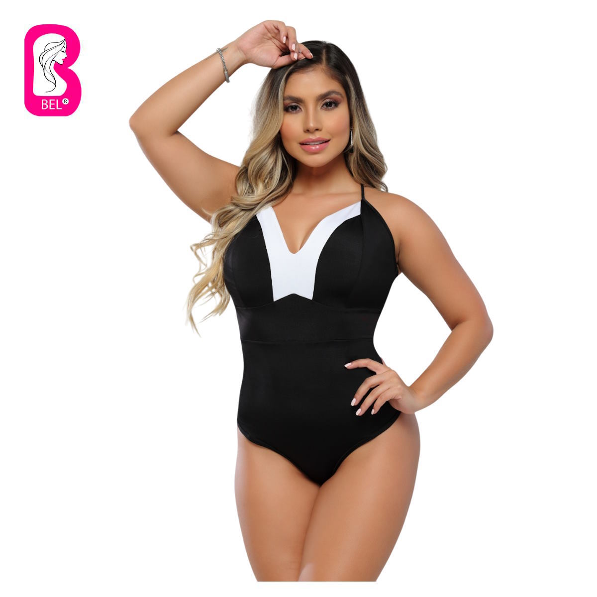 Body colombiano con faja abdominal interna 9158-r3