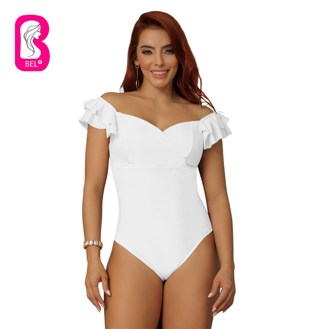 Body colombiano con faja abdominal interna en powernet 9231-R3