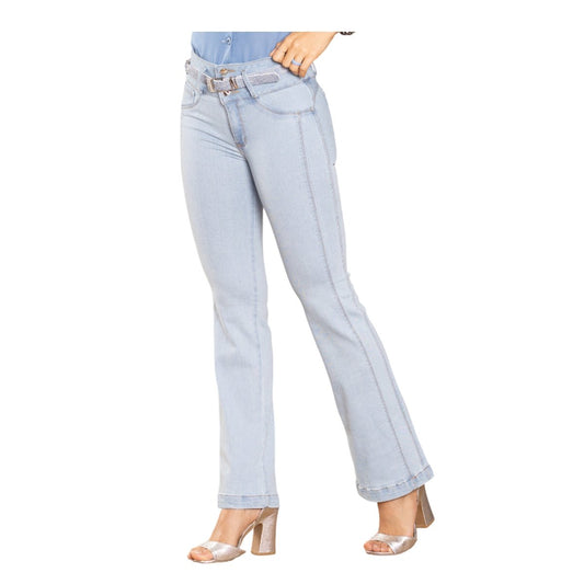 Jean Colombiano Push Up – Modelo 3 Botones y Bota Campana - bellezaexpresslatina