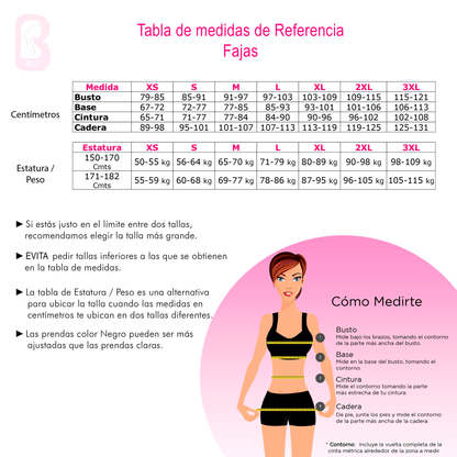 Body Moldeador PushUp con broches ajustable 761-F1 - bellezaexpresslatina