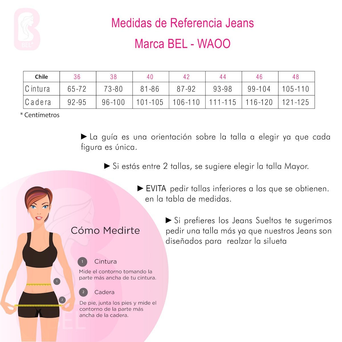 Jean PushUp con cinturilla incorporada - azul medio B.pitillo - bellezaexpresslatina