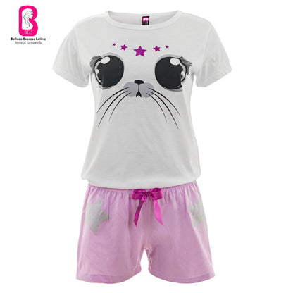 Pijama en Polialgodón con diseño Foca 888 - R4 - bellezaexpresslatina