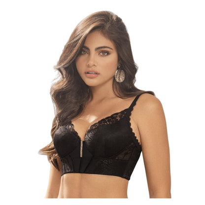 Sostén Colombiano tipo bustier con encaje y tull. I1 - 10012 - bellezaexpresslatina